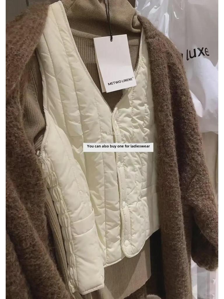 METWO Damen Winddichte Schlankmachende Fleeceweste für Herbst und Winter