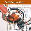 58mm Bottomless Portafilter Fit for Petrus Coffee Machine Stainless Steel Coffee Bottomless Portafilter 3 Ears Wood Handle