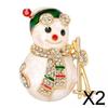 Festive Snowman Lapel Pin for Holiday Cheer