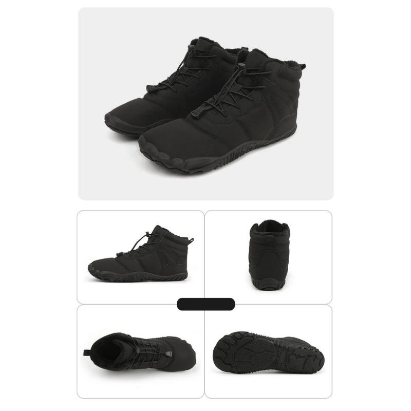 Men's And Women's Snow Boots, Winter Outdoor Hiking Shoes, Waterproof And Warm Fur Lined Casual Hiking Boots