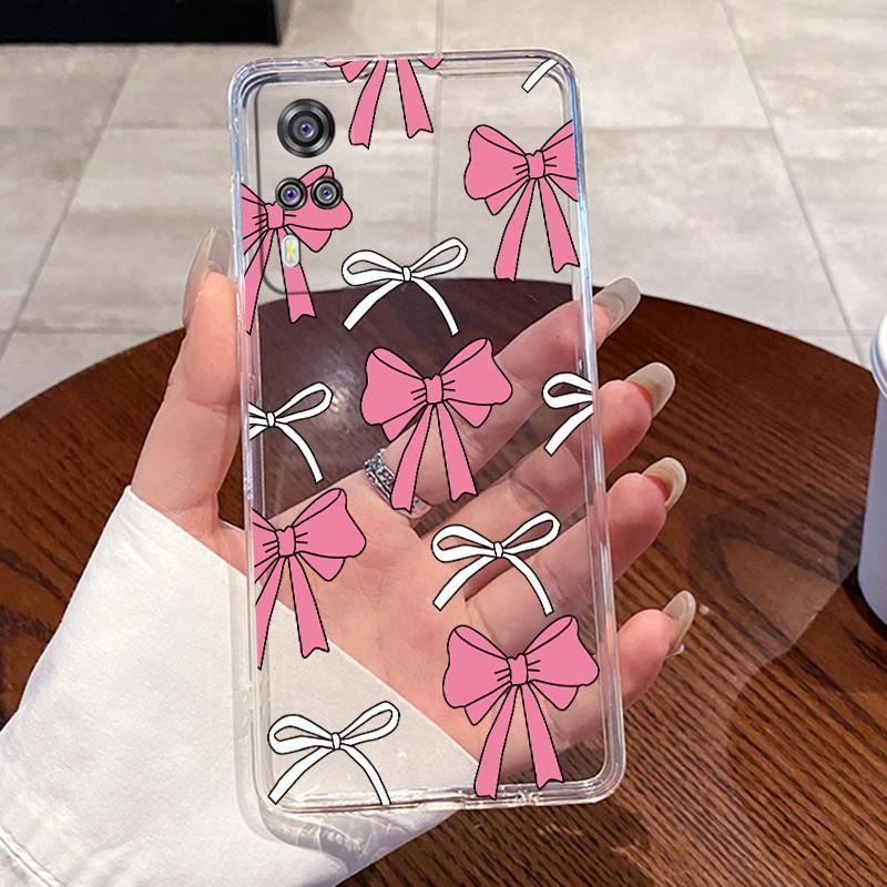 For Vivo Y31 2021 Y51 2020 Y53S Case V2036 V2030 Love Heart Rabbit Slim Clear Soft Silicone Back Cover For Vivo Y 31 Y 51 Casing