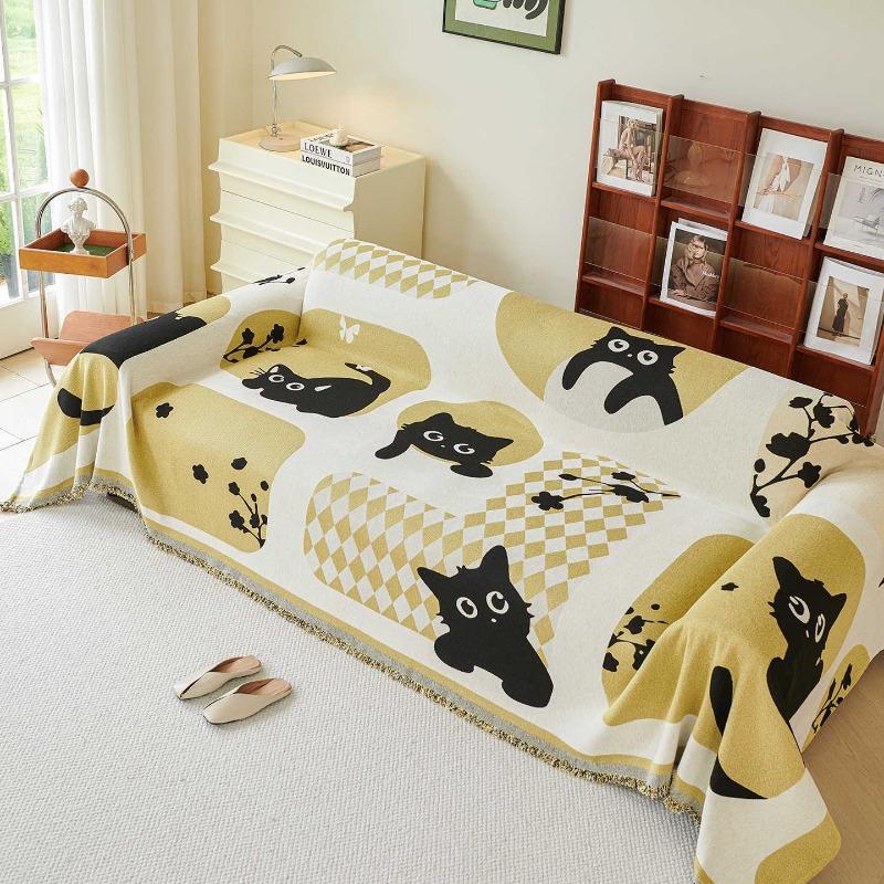 Chenille thickened all-season universal anti-slip anti-scratch sofa cover cloth sofa cover