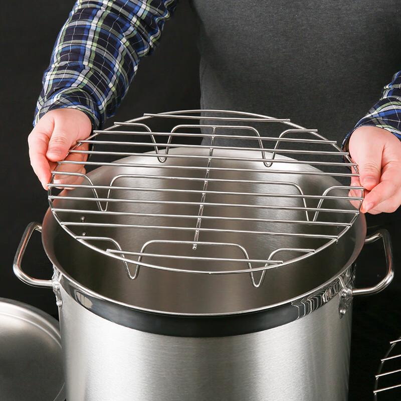 

RongHe Thickened Stainless Steel Round Steamer Rack