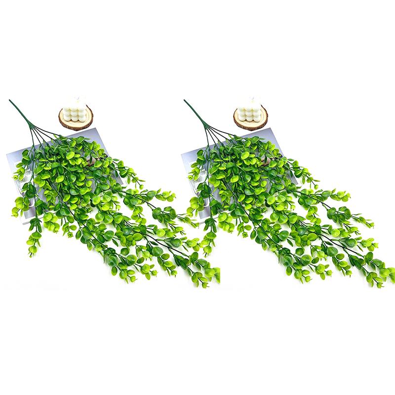 1-4pcs  Artificial Flower Plant Eucalyptus Rattan Vine Hanging Plants Home Garden Decoration Halloween Christmas Decoration 2025