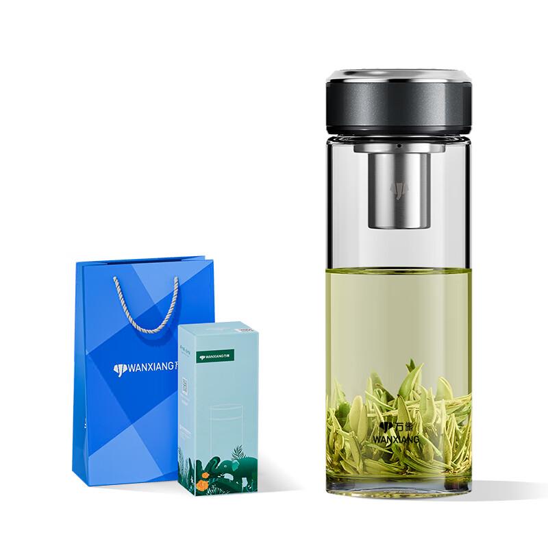 Wanxiang Single Layer Glass Water Bottle with Tea Infuser