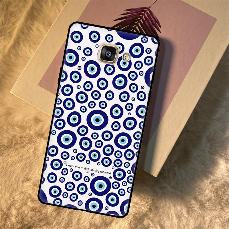 Evil Eye Lucky Eye Blue Case For Samsung Galaxy A3 A5 2016 J3 J5 J7 2017 J2 J6 J4 Plus J8 A6 A7 A8 A9 2018 Fundas