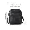 Men's Genuine Leather Vertical Crossbody Messenger Bag