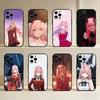 Anime ZERO TWO Handyhülle Für iPhone17,16,15,14,13,12 Plus,Max Weiches Silikon Schwarze Hülle