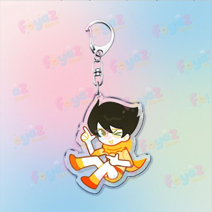 Cartoon Homestuck Keychain Accessories Bag Charms Dave Strider John Egbert Karkat Gamer Keyrings Jewelry Fans Freinds Gift