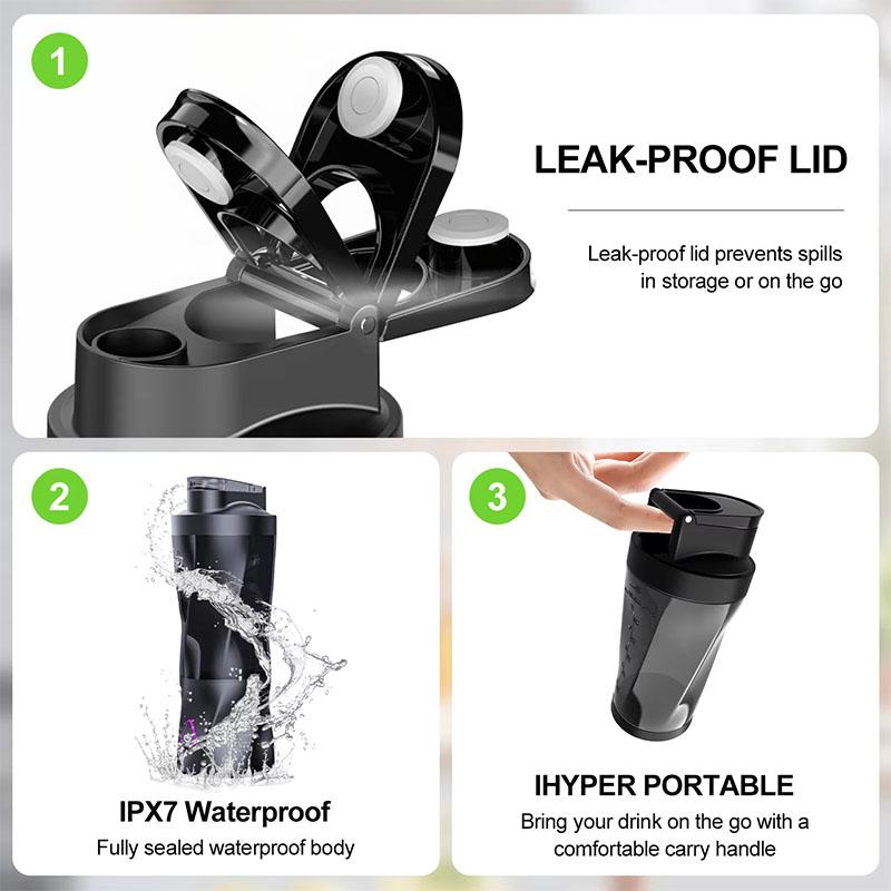 New Portable Electric Wireless Juicer USB Charging 700ml Large-capacity Large Household Juicer Fruit Sctional 700ML Blender