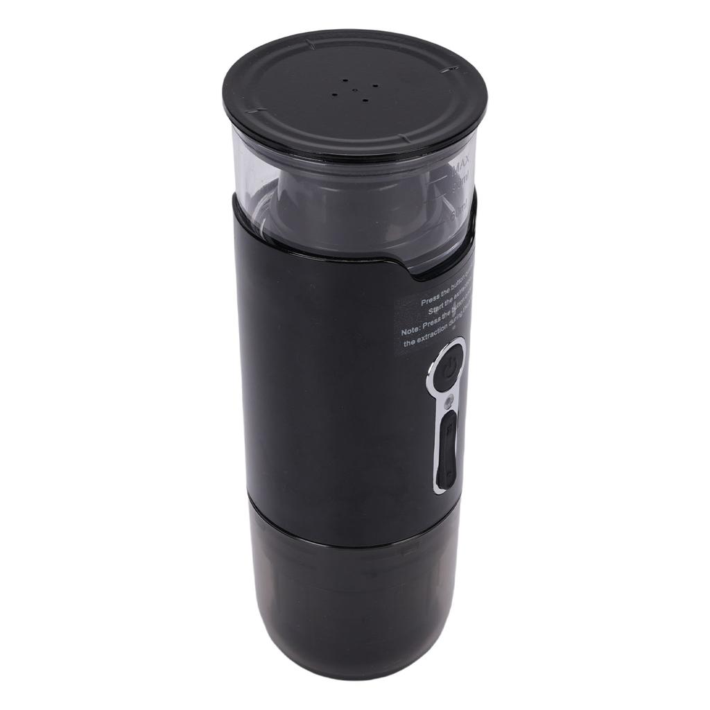 Travel Coffee Maker for Camping Car Coffee Maker Cordless Heating Automatic Coffee Machine Compatible with Ground Coffee Capsule for Hiking Office