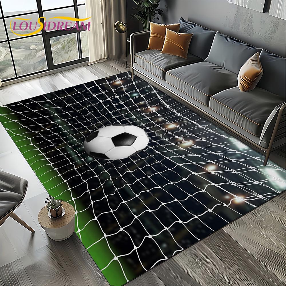 27 Style Football Field Soccer Sport Carpet Rug for Living Room Bedroom Home Sofa Decoration,Kids Area Rug Non-slip Floor Mat