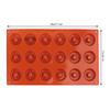 18-Cavity Doughnut Mould Non Stick Donut Baking Mold Silicone Molds for Chocolate Handmade Soap