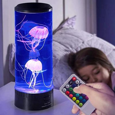 Lávová lampa s medúzami pre dospelých Stolná lampa s nádržou na medúzy, akvárium s medúzami meniacimi farbu, domáca dekorácia a osvetlenie miestnosti