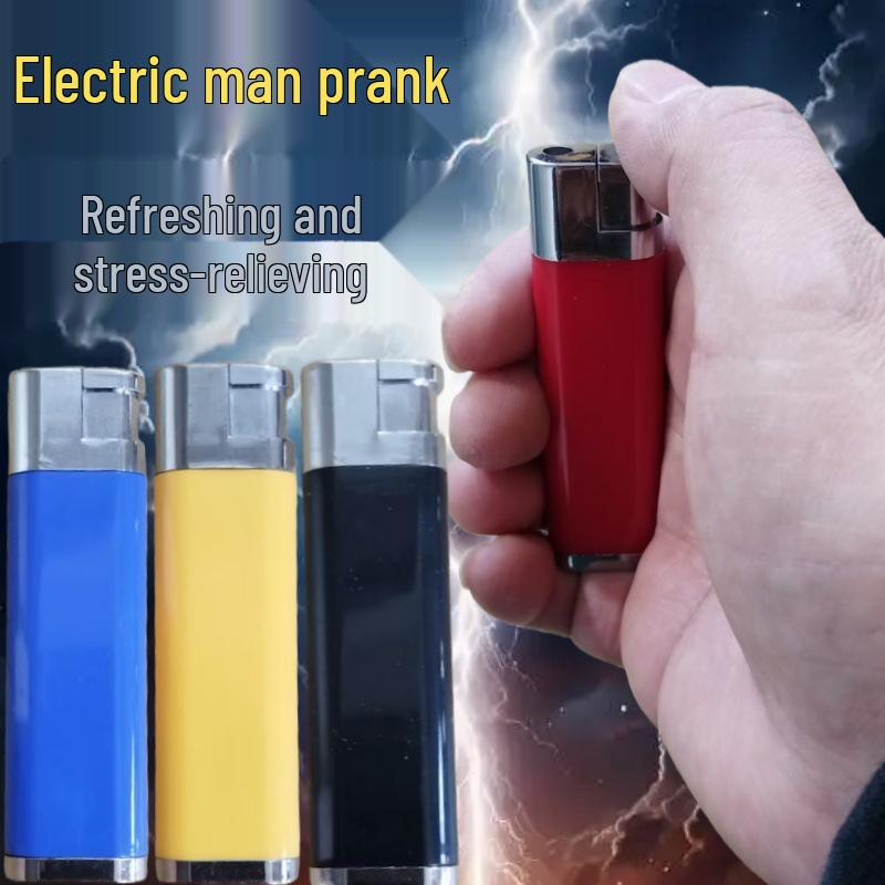 April Fools' Electric Shock Lighter - Prank Toy for Fun with Friends