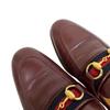 Gucci Sherry Line Leather Horsebit Loafers Wine-red Leather Used