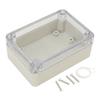 ABS Plastic Junction Box, Dustproof Waterproof IP65 Electrical Box - Universal Project Enclosure Grey, with PC Transparent/Clear Cover