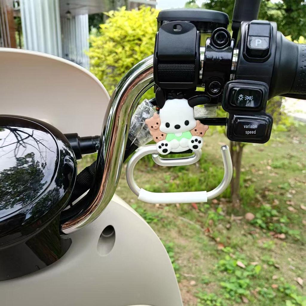 Cartoon Electric Scooter Hook: Universal, Strong, Storage Solution for Scooters, Motorcycles, and Strollers