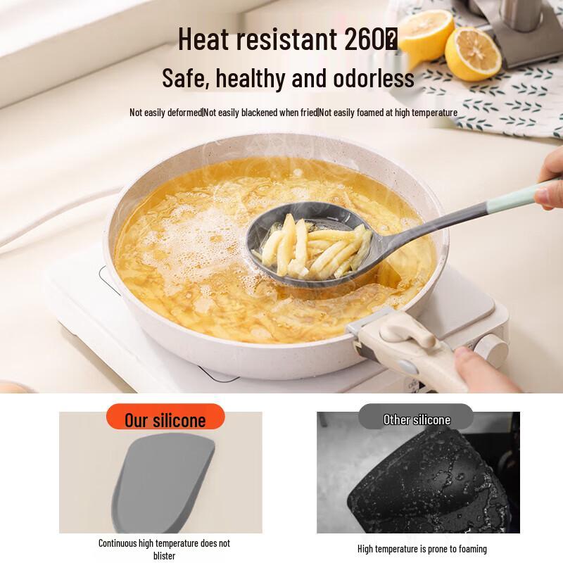 Silicone Kitchen Utensil Set for Non-stick Cookware