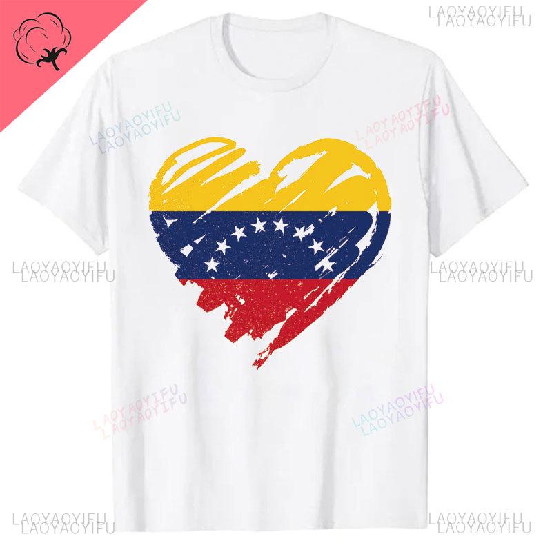Venezuela T Shirt Women Printed T-shirt Tops Premium Camisetas New Arrival Street Fashion Round Neck High Quality Cotton