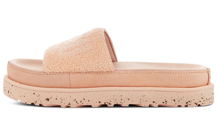 Женские шлепанцы UGG с резиновой подошвой, светло-персиково-розовые 1126350-PFTR 36