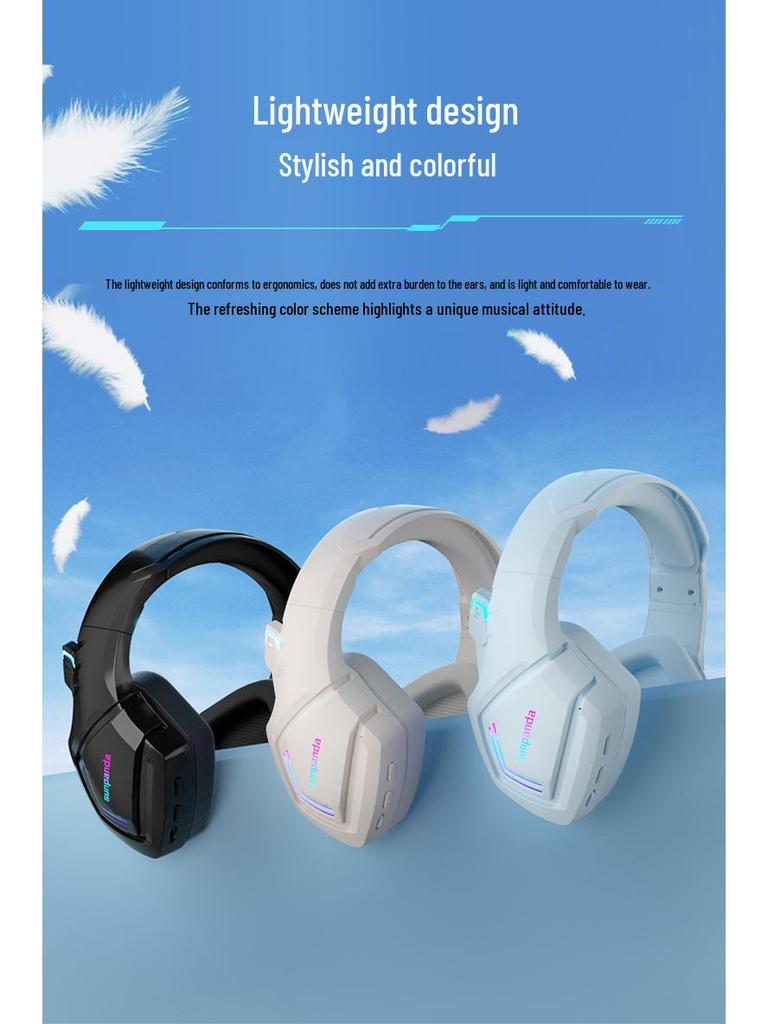 USB Gaming Headset with Noise Cancelling and Cool Lighting Effects for PC/Laptop