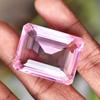 CERTIFIED 105 Ct Emerald Cut NATURAL Pink Topaz Loose Gemstone FREE Delivery