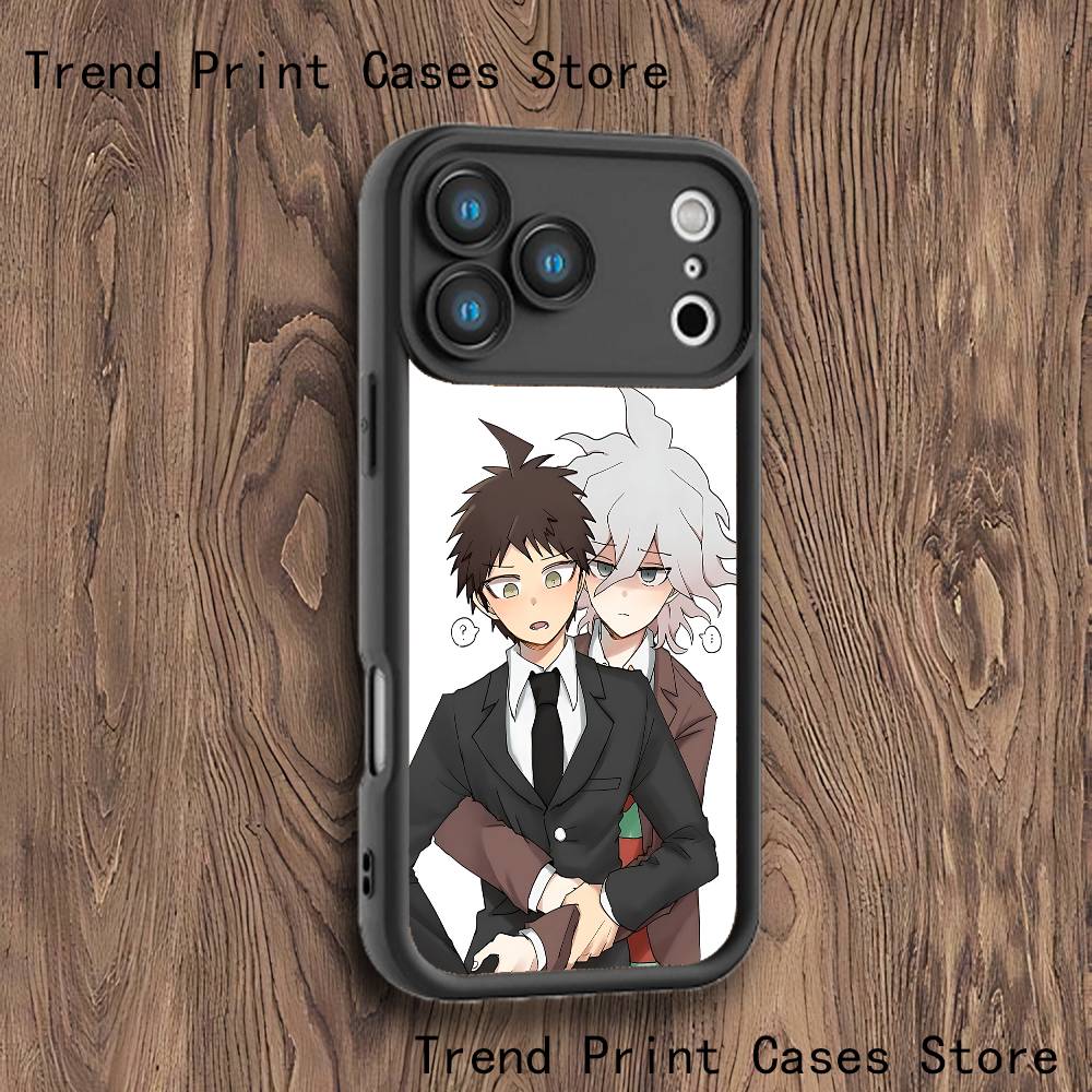 Nagito Hajime Komahina Handyhülle Für iPhone 17,16,15,14,13,12,11,Pro,Max,Plus,X,XS,SE4,E,Mini Schwarze Verdickte Randhülle