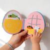 Rabbit Cartoon Portable Fabric Book With Felt Material For Kids Room Storage