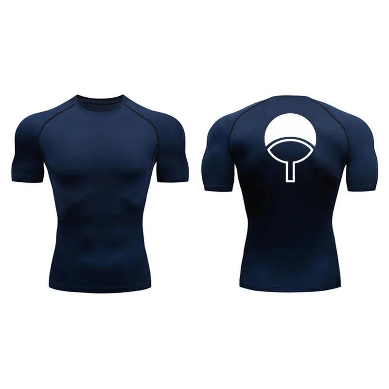 

Graphic Short Sleeve Casual Compression Tshirt Men Summer Sport Quick Dry Fitness Gym Workout Running Tee Tops Sporty Baselayers XXXL