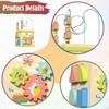 Activity Cube Developmental Toy Wooden Birthday Gift Multi Functional Sorting Stacking Game Learning