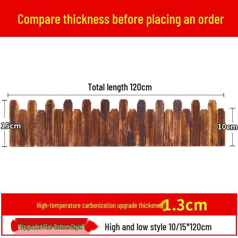 Flexible Garden Arc Wood Fence: Decorative, Anti-Corrosion Courtyard Barrier