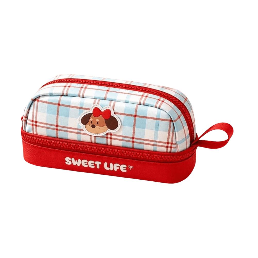 Large Capacity Pencil Bag Puppy Stationery Bag Stationery Organization Pencil Case Students