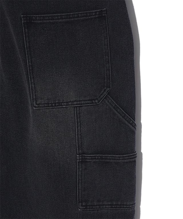RAYFIKERS Double Knee Carpenter Denim Pants Mq5Du528_Black