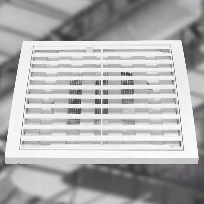 Grille d'aération - KOTARBAU - 200 x 200 mm - Plastique - Fermable - Résistante à l'humidité