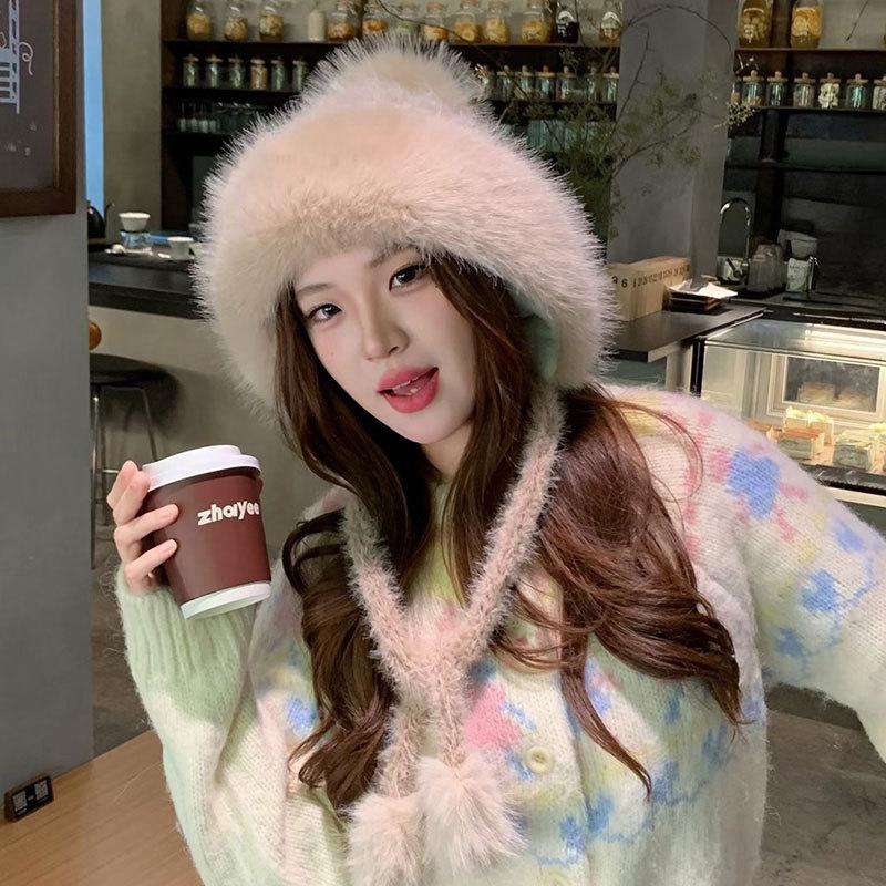 New Lei Feng hat autumn and winter women's travel thickened hat warm bag head ear protection hat cold snow hat