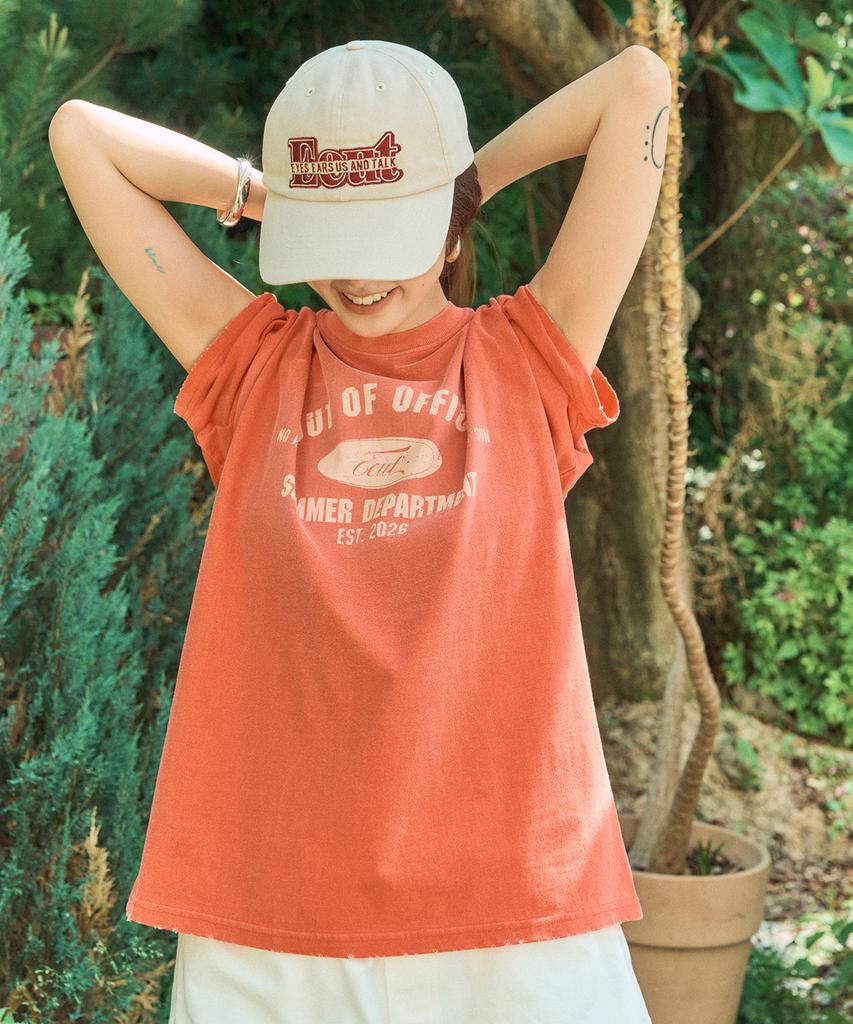 Iuteu Strikethrough Eeut Cap / Light Beige