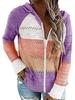 2025 Autumn & Winter Hooded Zipper Long Sleeve Sweater