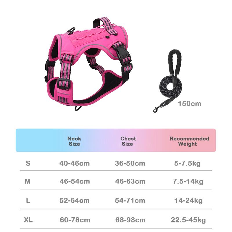 Heavy Duty Tactical Harness for Large Dogs Tactical Military Vest Multi-Functional Adjustable Pet Explosion Proof Training Vest