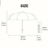 1pc Open/Close Blocking Umbrella with Glow-in-the-Dark Purple Butterfly & Blue Stained--like pattern, 8-Rib Heavy-Duty Frame,