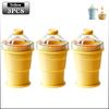Silicone Folding Straw Cup with Ice Cube Mold Summer Collapsible Travel Cup Bottle Built-in Ice Ball Mold 2in1 Portable Amagi