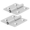 2 Pcs Door Hinge Folding Flip Furniture Hinges Thickened Aluminum High Hardness Door Hardware with Resin Bushing
