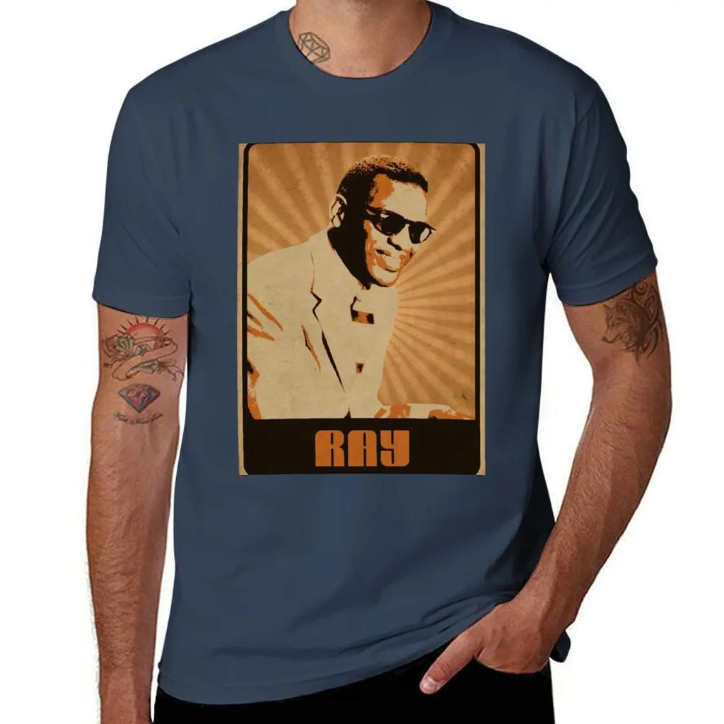 T-shirt Ray Charles t-shirt oversize t-shirt grafiche uomo t-shirt camicia oversize uomo