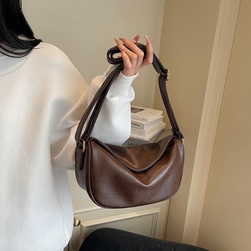 Shoulder Bag for Women, Crossbody Purse with Top Handle, Fashion PU Leather Handbag for Daily Use, Work, Shopping