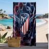 Toalla de Playa Estampada del Atlético de Madrid Secado Rápido Suave Portátil Grande Rectangular Manta de Playa para Viajes Piscina
