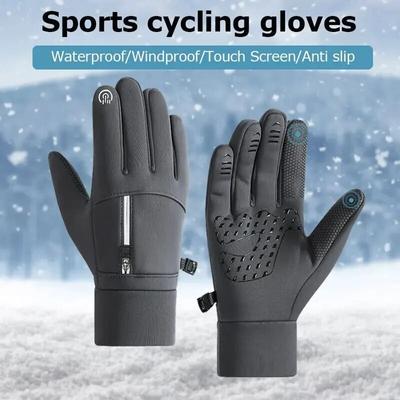 Winterhandschuhe, wasserdicht, Thermo-Sporthandschuhe für Männer und Frauen, Laufen, Radfahren, Fahren, Ski, Wandern, warme Handschuhe