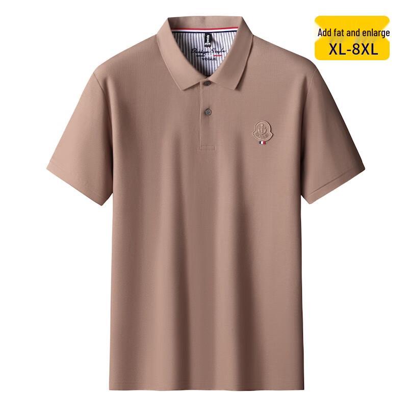 DIBINZE Men s Plus Size Pure Cotton Polo Shirt 4XL
