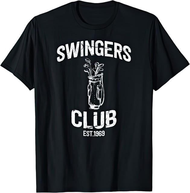 Swingers Club Golf Clubs Funny Sarcastic Golfing Men Humor T Shirt S