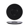 Minimalist Nordic Solid Color Ceramic Plate for Steak and Dessert, Mars Crater Rim Design