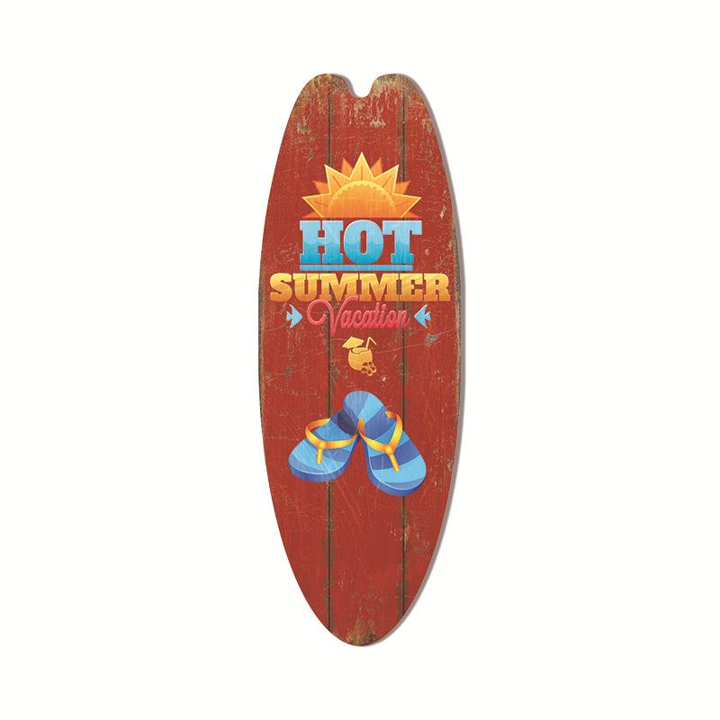 Hawaiian Surfboard Pendant Beach Wall Decoration Sign